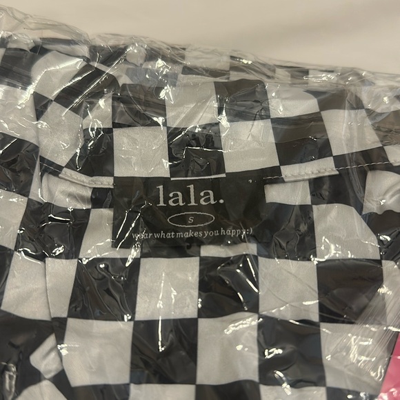NWT Dressed in LALA Black and White Checkered Set - Picture 3 of 4